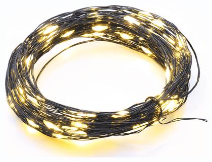 100 Λαμπάκια LED 13μ. Θερμό Λευκό σε Σειρά 1τμχ Aca