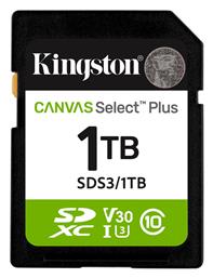 1tb Sd Memory Card Canvas Select Plus Class 10 Uhs-i Read Speed Up To 150mb/s Kingston
