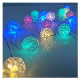 20 Λαμπάκια LED 2μ. Πολύχρωμα Μπαταρίας σε Σειρά 5τμχ Aca