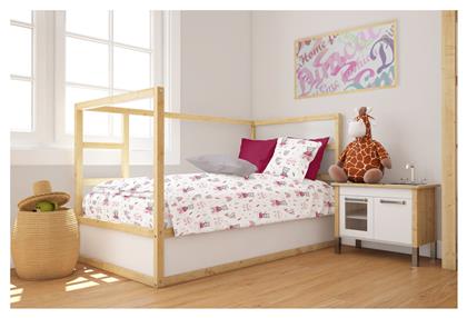 .gr Βρεφική Παπλωματοθήκη White-pink 120x160εκ. 24home