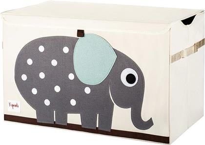 3 Sprouts Πτυσσόμενο Παιδικό Κουτί Αποθήκευσης Υφασμάτινο Elephant Γκρι 61x37x38cm από το Mumlabs