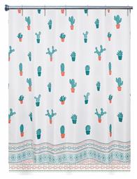 35447 Κουρτίνα Μπάνιου Υφασμάτινη 180x200 cm Cactus