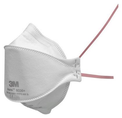 Aura 9330+ Μάσκα Προστασίας FFP3 Λευκή 1τμχ 3M