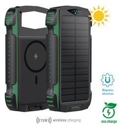 Rugged TitanPack UltiMag Ηλιακό Power Bank 20000mAh με 2 Θύρες USB-A και Θύρα USB-C Μαύρο 4Smarts