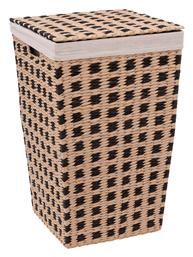 Καλάθι Απλύτων Bamboo με Καπάκι 33.5x32.5x53cm Καφέ 5Five