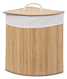 Καλάθι Απλύτων Bamboo με Καπάκι 35x35x50cm Καφέ 5Five