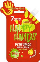 7 Days Happy Hands Honey Peach Perfumed Hand Cream 25ml