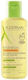 A-Derma Exomega Control Emollient Shower Oil Anti-Scratching Κατάλληλο για Ατοπική Επιδερμίδα 200ml - A Derma