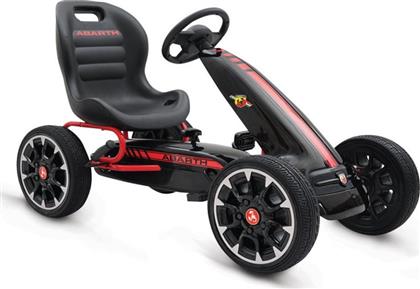 Παιδικό Go Kart Abarth 500 Mega Ποδοκίνητο Μονοθέσιο με Πετάλι Μαύρο από το Trampolino