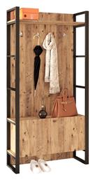 Aberdeen Έπιπλο Εισόδου με Κρεμάστρα Πεύκο/ανθρακί 90x34x180εκ. ArteLibre