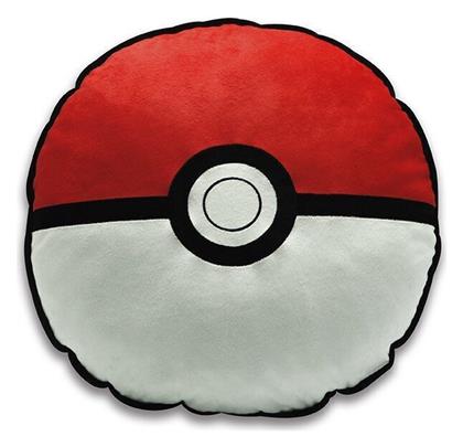 Στρογγυλό Παιδικό Διακοσμητικό Μαξιλάρι PokeBall Κόκκινο Φ30εκ. Abysse