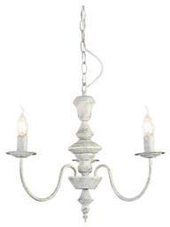 Elegant Πολυέλαιος 2xE14 Ø51cm με Κεράκια Λευκός DL9313PAG Aca