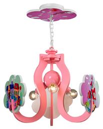 Παιδικό Φωτιστικό Πολύφωτο Παραμύθι Ροζ Aca