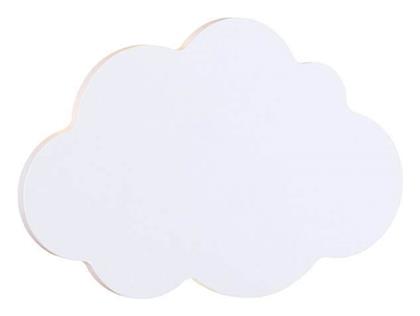 Παιδικό Φωτιστικό Τοίχου Led Ξύλινο Συννεφάκι Λευκό Aca