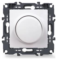 Prime Χωνευτός Διακόπτης Dimmer χωρίς Πλαίσιο Απλός Περιστροφικός 300W σε Λευκό Χρώμα Aca