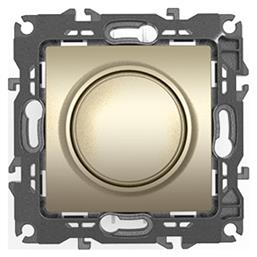 Prime Χωνευτός Διακόπτης Dimmer χωρίς Πλαίσιο LED Περιστροφικός σε Χρυσό Χρώμα Aca