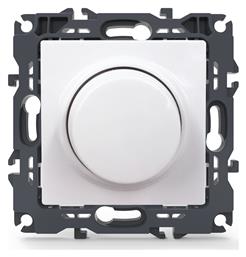 Prime Χωνευτός Διακόπτης Dimmer χωρίς Πλαίσιο LED Περιστροφικός σε Λευκό Χρώμα Aca