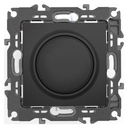 Prime Χωνευτός Διακόπτης Dimmer χωρίς Πλαίσιο LED Περιστροφικός σε Μαύρο Χρώμα Aca