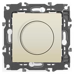 Prime Επιτοίχιος Μηχανισμός για Διακόπτη Dimmer Διακόπτης Dimmer Απλός Περιστροφικός 800W σε Μπεζ Χρώμα Aca
