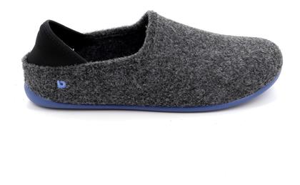 Adam's Shoes Χειμερινές Ανδρικές Παντόφλες Γκρι - Adams Shoes