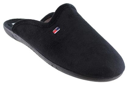 Adam's Shoes Χειμερινές Ανδρικές Παντόφλες Μαύρες - Adams Shoes