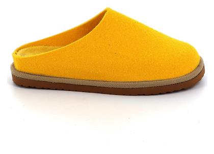 Adam's Shoes Χειμερινές Γυναικείες Παντόφλες σε Κίτρινο Χρώμα - Adams Shoes