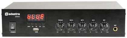 DM40 Τελικός Ενισχυτής Εγκαταστάσεων 40W/100V και Συνδέσεις USB/FM/Bluetooth Adastra