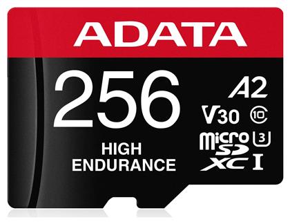 High Endurance microSDXC 256GB Class 10 U3 V30 A2 UHS-I Adata
