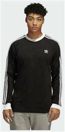 Adidas 3-Stripes Ανδρική Μπλούζα Μακρυμάνικη Μαύρη από το Cosmossport