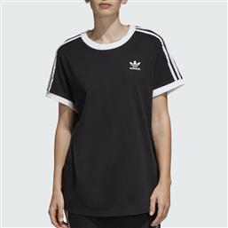 Adidas 3-Stripes Αθλητικό Γυναικείο T-shirt Μαύρο από το Asos