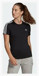 3 Stripes Γυναικείο Αθλητικό T-shirt Μαύρο Adidas