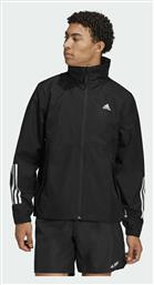3 Stripes Rain.rdy Ανδρικό Χειμωνιάτικο Μπουφάν Μαύρο Adidas