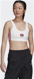 Adidas Adicolor 3D Trefoil Bra White από το Cosmossport
