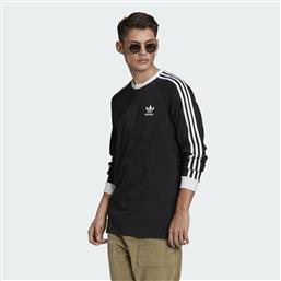 Adidas Adicolor Classics 3-Stripes Ανδρική Μπλούζα Μακρυμάνικη Μαύρη από το Modivo