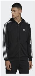 Adicolor Classics Ανδρική Φούτερ Ζακέτα με Κουκούλα και Τσέπες Μαύρη Adidas
