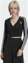 Adidas Adicolor Classics Μακρυμάνικο Crop Top Κρουαζέ Μαύρο από το Asos