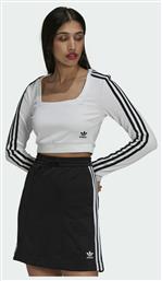 Adidas Adicolor Classics Μακρυμάνικο Crop Top Λευκό από το Z-mall