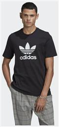 Adicolor Classics Trefoil Ανδρικό T-shirt Μαύρο με Λογότυπο Adidas