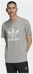 Adicolor Classics Trefoil Ανδρικό T-shirt Medium Grey Heather με Λογότυπο Adidas