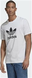 Adidas Adicolor Classics Trefoil Ανδρικό T-shirt Λευκό με Λογότυπο από το Z-mall