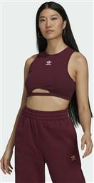 Adidas Adicolor Essentials Αμάνικο Crop Top Victory Crimson από το Favela