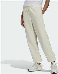 Adidas Adicolor Essentials Παντελόνι Γυναικείας Φόρμας με Λάστιχο Wonder White Fleece