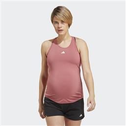Adidas Aeroready Αθλητική Μπλούζα Εγκυμοσύνης Pink Strata / White