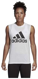 Αμάνικη Γυναικεία Αθλητική Μπλούζα Λευκή Adidas από το Cosmossport