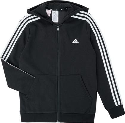 Adidas Αθλητική Παιδική Ζακέτα Φούτερ με Κουκούλα Μαύρη Essentials 3-Stripes από το MybrandShoes