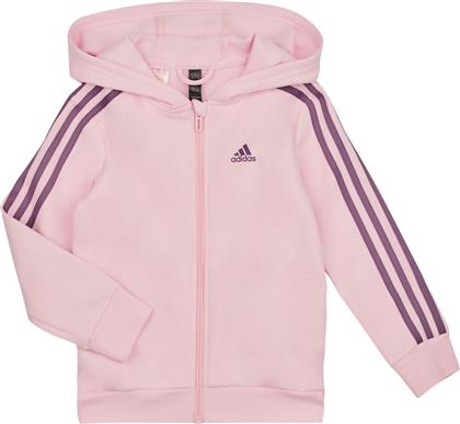 Adidas Αθλητική Παιδική Ζακέτα Φούτερ με Κουκούλα Ροζ