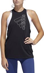 Adidas Badge Of Sport Αμάνικη Γυναικεία Αθλητική Μπλούζα σε Μαύρο χρώμα από το Factory Outlet