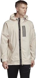 Adidas Casual Μπεζ W.N.D. Parley Αδιάβροχο & Αντιανεμικό Μπουφάν Με Κουκούλα από το Zakcret Sports