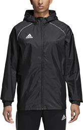 Adidas Core 18 Rain Ανδρικό Μπουφάν Αδιάβροχο για Άνοιξη Μαύρο από το HeavenOfBrands