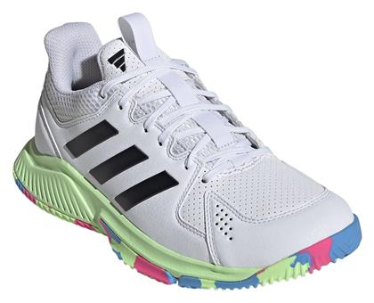 Court Flight Γυναικεία Αθλητικά Παπούτσια Βόλεϊ Λευκά Adidas